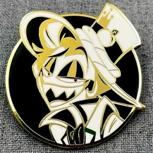 Hazbin Hotel Lucifer Gold Enamel Pin